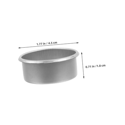 KONTONTY 15pcs Metal Tealight Holder Modern DIY Candle Making Tins for Home Decor Sturdy Containers for Aromatherapy and Fragrance Diffusion