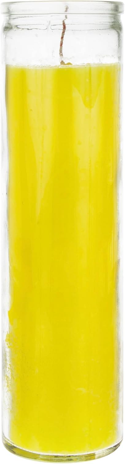 Aspen Brands Blessed Sanctuary Devotional Prayer Candle Religious Candle, (Yellow, 12 Pack)