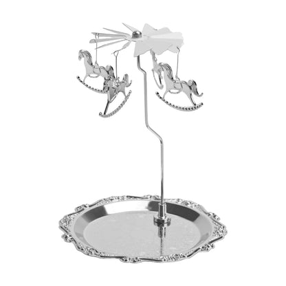 Candlestick Holders,Spinning Candle Holder with Tray for Wedding Valentine's Day Table Centerpiece Party Decor