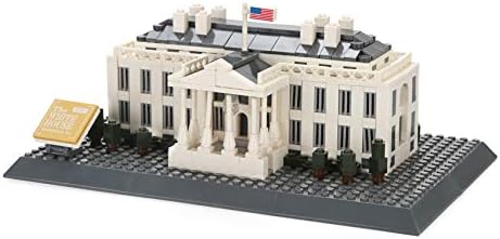 Apostrophe Games White House Building Block Set (770 Pieces) Washington D.C. White House Famous Landmark Series - Architecture Model for Kids and Adults