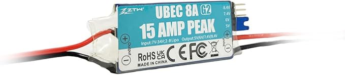 ZTW UBEC Current 15A Peak Continuous 8A 8.4V 6.0V 5.5V 5.0V Adjustable for The Rc Airplane Helicopter and OPTO ESC