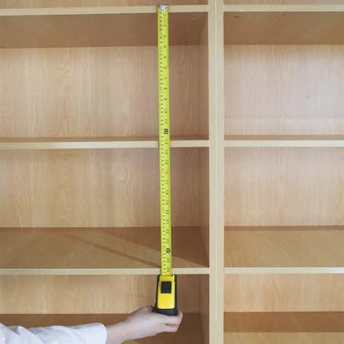 Amazon Basics Self-Locking Tape Measure, MID Accuracy, 16-Feet (5-Meters), Black, Yellow