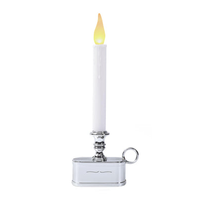 LitTerra Window Candles Battery Operated with Timer 8 Hours on and 16 Hours Off Led Warm White with Flicker Flame