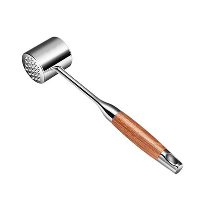 Aideart Meat Pounder,kitchen mallet 304SS,Meat Mallet Meat Hammer Meat Beater for Tenderizing and Flattening Meat,Meat Pounder Tenderizer for Pounding Meats, Hanging Loop,(Rosewood)