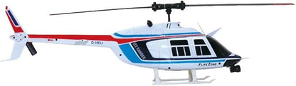 Helidirect FliteZone Jet Ranger Bell 206 100-size 3D Electric Coreless RC Helicopter 6CH RTF with 6-Axis Gyro for Stable Flight &amp 2.4GHz Radio TX - Micro Scale RC for Adult/Beginner/Advanced