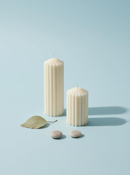 Pillar Candle 1 Pc (250g) | Long-Lasting Decorative Wax Candle for Home Décor, Meditation & Aromatherapy | Smokeless and Dripless Design for Relaxing Ambience
