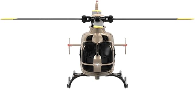 RC ERA C123 EC135 6CH RC Helicopter 1/36 Scale Military Aircraft Single-Rotor Gyroscopic Stabilization with Altitude Hold/One-Key Take Off for Beginners &amp Adults -RTF/2 Battery