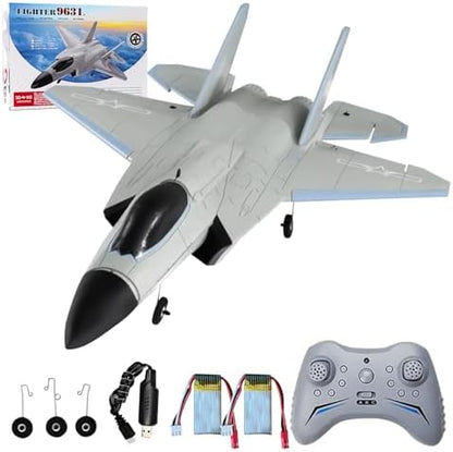 FX9631 RC Plane 2.4GHz 4CH Brushless Remote Control Airplane 3D 6G Mode Built in Six Axis Gyroscope Aerobatics Culvert Plane Simulated Stealth Fighter Toy Gift for Teens Adults