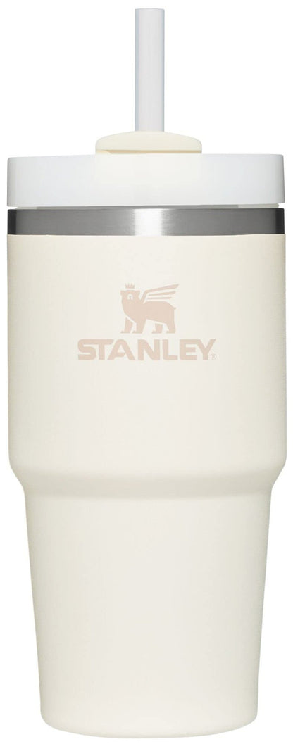 STANLEY Quencher H2.0 Tumbler with Straw 20 oz | Flowstate 3-Position Lid | Cup Holder Compatible for Travel | Insulated Stainless Steel Cup | BPA-Free | Cream