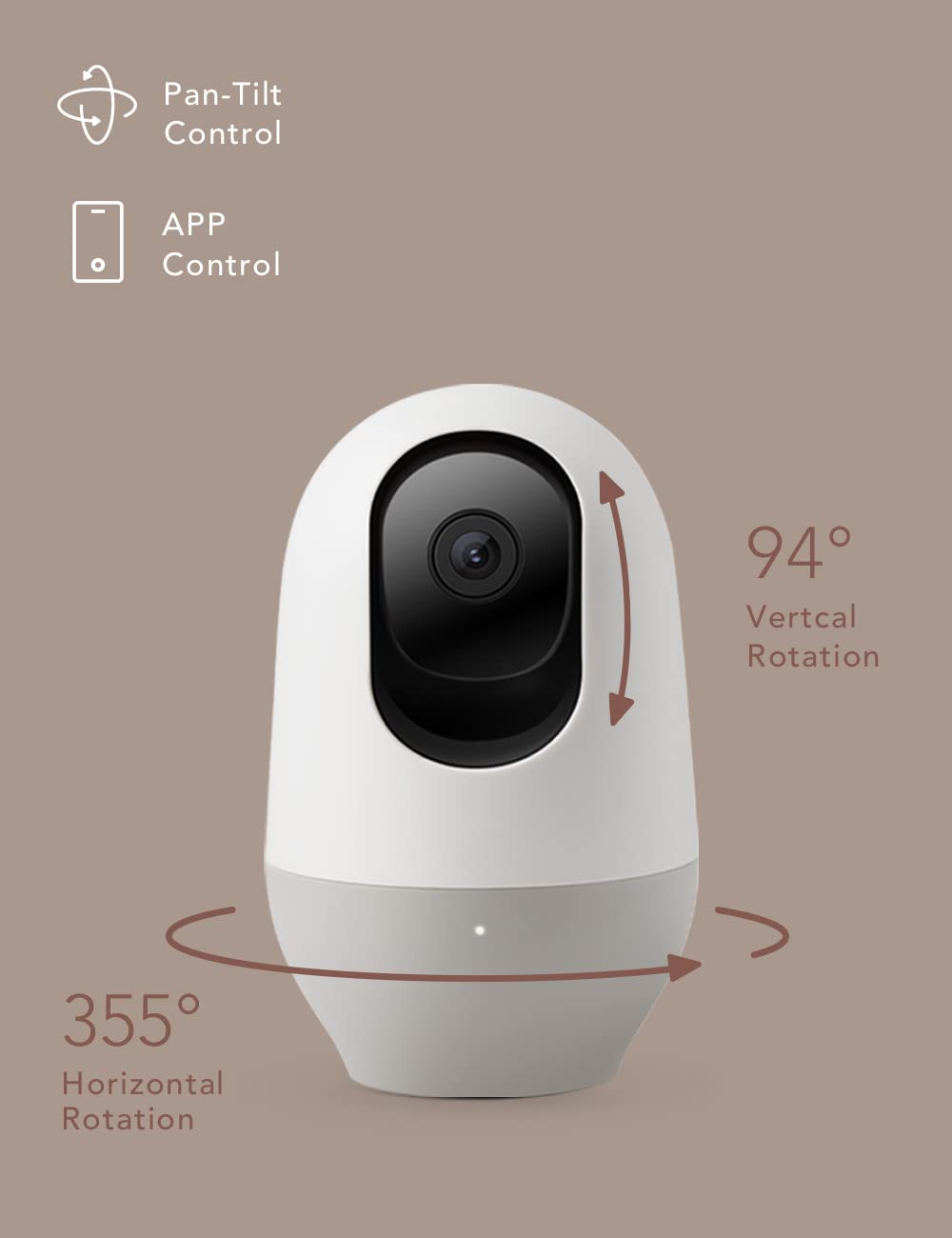 nooie Baby Monitor with Camera 2 Pack,WiFi Baby Monitor Camera,360-degree1080P,Smart Baby Camera with Motion Tracking,Night Vision,Two Way Audio&Sound Detection,Works with Alexa,SD Card and Cloud