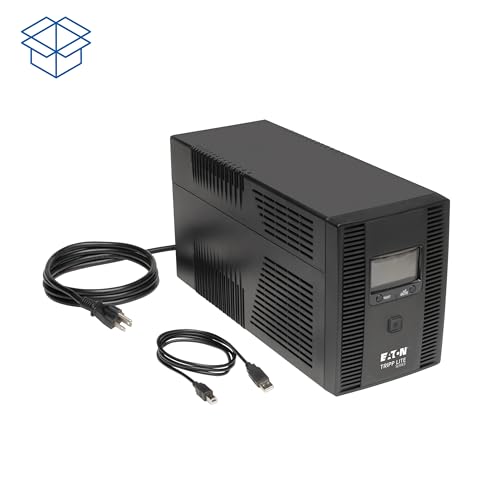 Eaton Tripp Lite series OMNI1500LCDT 1500VA UPS Battery Backup Computer Uninterruptible Power Supply Units & Surge Protector, 810W, 10 Outlets, AVR, LCD Screen, 3 Year Warranty & $250,000 Insurance