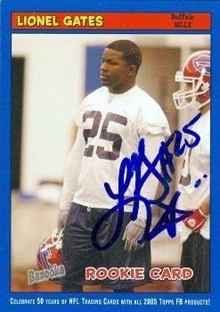 Lionel Gates autographed Football Card (Buffalo Bills) 2005 Topps Bazooka No.174 Rookie