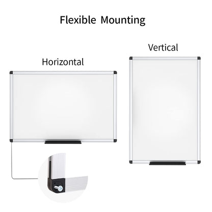 VIZ-PRO Magnetic Whiteboard/Dry Erase Board, 48 X 24 Inches, Includes 1 Eraser & 2 Markers & 4 Magnets