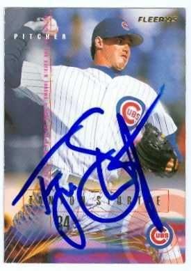 Sports Memorabilia Autograph Warehouse 247582 Tanyon Sturtze Autographed Baseball Card - Chicago Cubs 1995 Fleer - No. U129