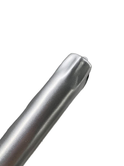 D'light Online Elegant 12" Unscented Metallic Silver Taper Candles, Premium Quality Hand-Dipped Tapered Candles, Dripless and Smokeless - Set of 12 (12 Inch, Metallic Silver)