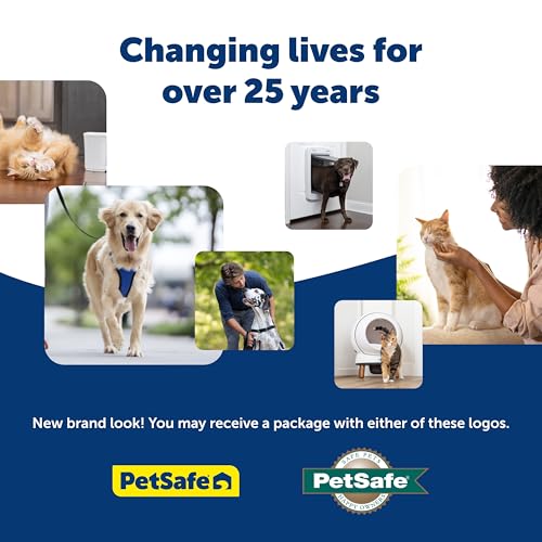 PetSafe Never Rust Electronic Smart Pet Door, Collar Activated Doggie Door, Electronic with Programmable Selective Entry, Electric with Collar Sensor (White - Large)