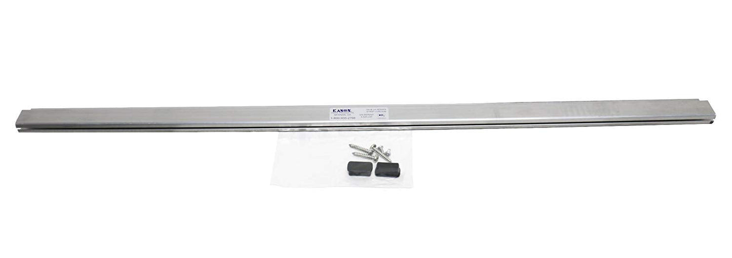 Kason Easimount Vinyl Strip Curtain Kit, 38 x 84 Inch, 6 Inch Wide, 402LA6063884