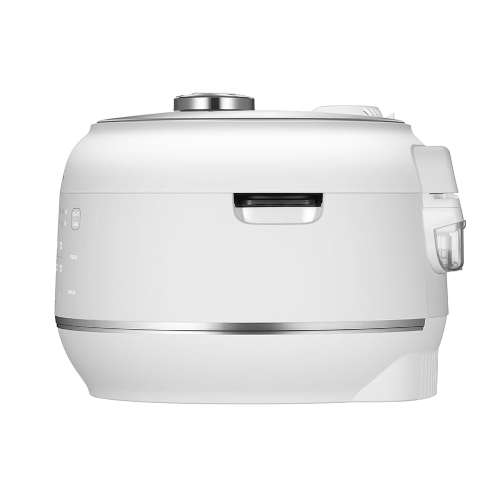 Cuchen IH Pressure Rice Cooker 6 Cup - 2.1 Bar Ultra High-Pressure Cooker for Multi-Grain & White Rice - 316Ti Stainless Steel Inner Pot, Induction Heating, Made in Korea, White, CRT-RPD0610IEWUS