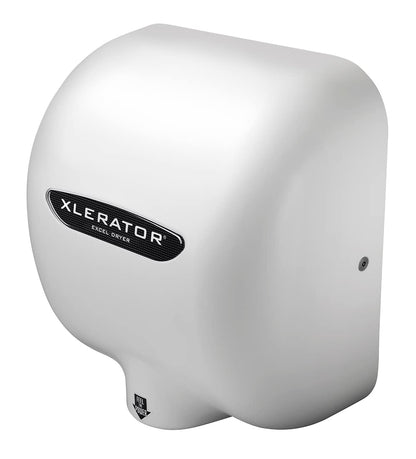 Excel Dryer XL-BWV Hand Dryer XLERATOR XL-BW Automatic, Surface-Mounted, White Thermoset (BMC) Cover, 208-277V Standard Nozzle