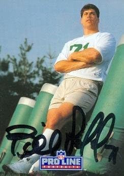 Sports Memorabilia Bill Pickell Autographed Football Card (New York Jets) 1991 Pro Line No.106