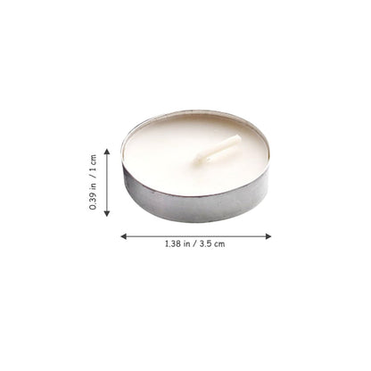 OSOLADY 20Pcs Smokeless Tea Warming Candles for Residential and Commercial Use Unscented Compact Tealight Long Burning Reliable Candles for Office Shops and Weddings