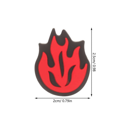 Kisangel Tennis Racket Vibration Dampener, Fire Flame Silicone Shock Absorber Red Tennis Dampners for Enhanced Comfort and Control