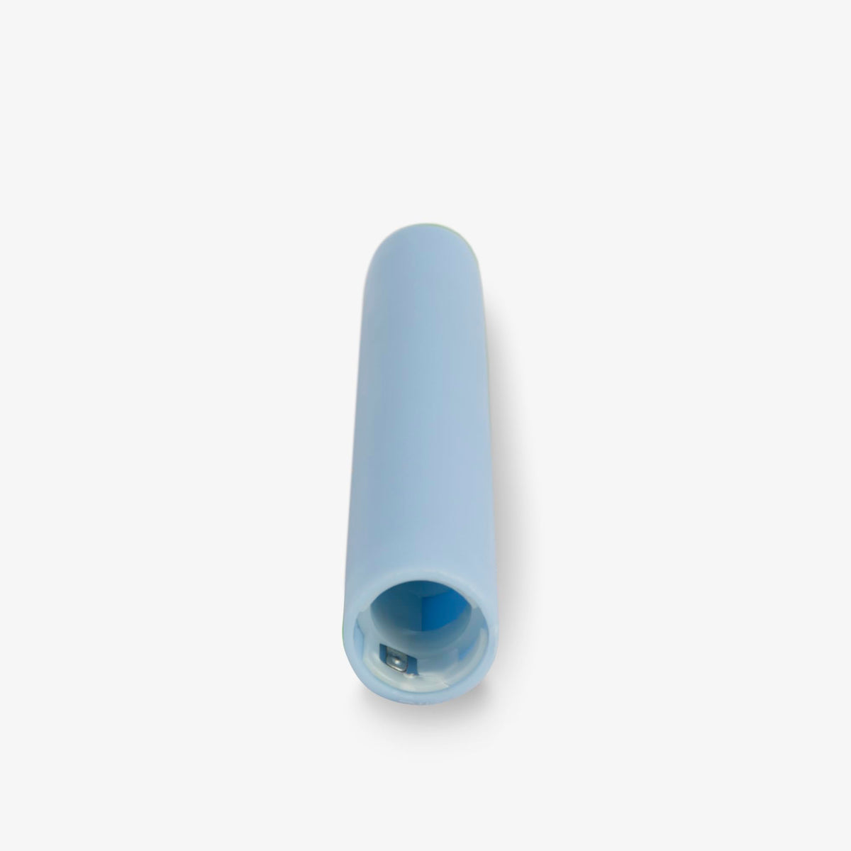 Luminara Set of 2 Flameless Candle Tapers (0.87" x 6.7") Flat Top Real Wax Unscented (Airy Blue)