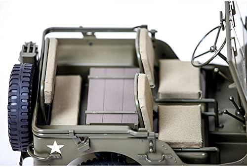 Fms 1/6 1941 MB Scaler RC mini Jeep RC Truck MB Scaler 4x4 Hobby Grade Brushed RC Rock Crawler RC Army Military Truck for AdultsRS (1/6)