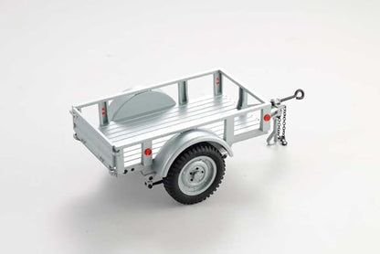 FMS FCX18 RC Cars Accessory for 1:18/1:12 RC Crawler Trucks - Utility Trailer Type C Silver