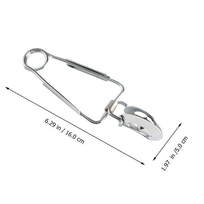 Luxshiny 6 Pcs Stainless Steel Escargot Tongs Snail Tong Food Serving Clips with Ergonomic Handles for Kitchen Dining and Seafood Serving
