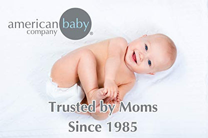 American Baby Company 100% Natural Cotton Fitted Mini Crib Sheet 38" x 24" - Soft & Breathable Small Nesting Portable Crib Sheet, Fits Pack N Play Mattresses, Baby Pink, for Boys & Girls