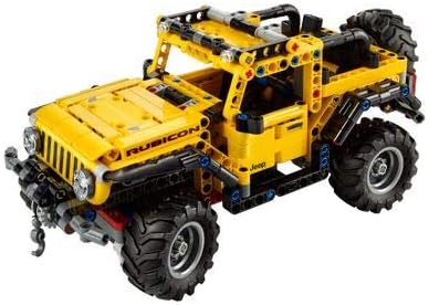 LEGO Technic Jeep Wrangler 4x4 Toy Car 42122 Model Building Kit - All Terrain Off Roader SUV Set Authentic and Functional Design STEM Birthday Gift Idea for Kids Boys and Girls Ages 9+