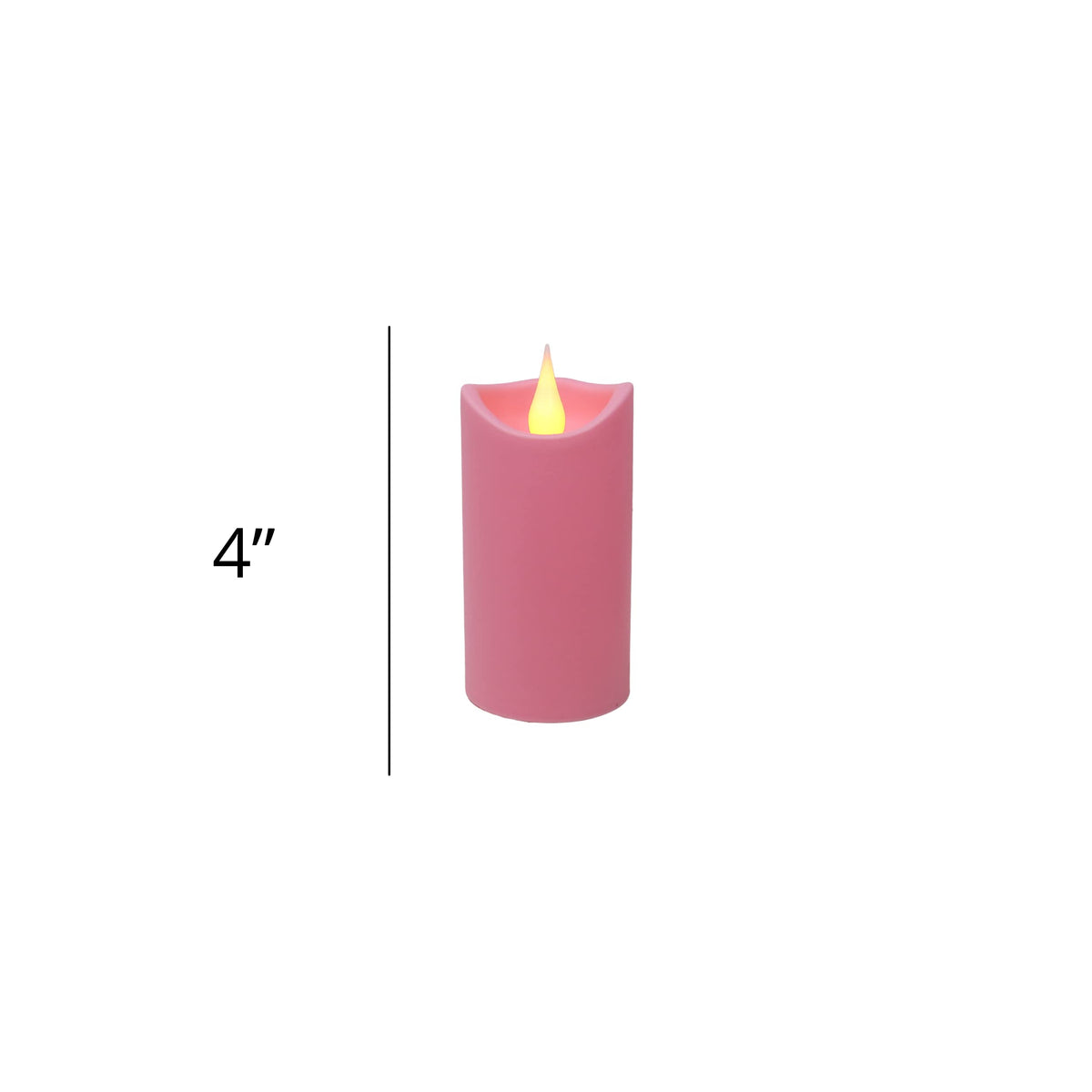 Needzo Flameless Advent Tabletop Pillar Candle Set, Unscented LED Candles, Christmas Wreath Accessories Home Decor, Pack of 4