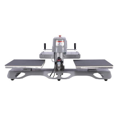 FAVSH 16x20 Pneumatic Dual Platen Swing Head Heat Press Machine - Auto Air Pressure, LCD Display, Teflon Coated Upper Plate, Magnetic Position Sensor