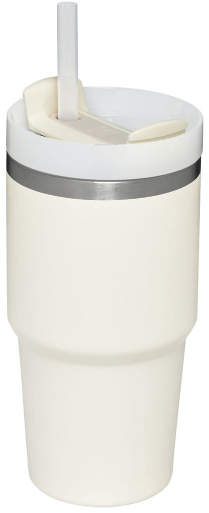 STANLEY Quencher H2.0 Tumbler with Straw 20 oz | Flowstate 3-Position Lid | Cup Holder Compatible for Travel | Insulated Stainless Steel Cup | BPA-Free | Cream