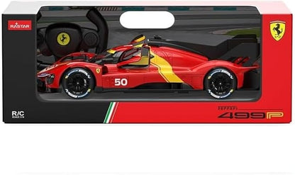 RASTAR RC Car 1/14 Scale 2.4Ghz Remote Control Car for Ferrari 499P #50 Le Mans Champion Racing R/C Toy Car Model Vehicle