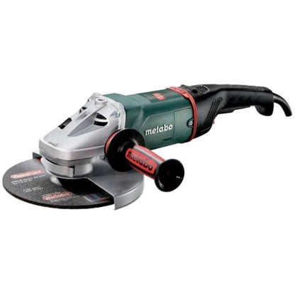 Metabo 9-Inch Angle Grinder, 6,600 RPM, 15 Amp, Paddle Switch, Metabo VibraTech, Made in Germany, WP 24-230 MVT, 606486420, Green
