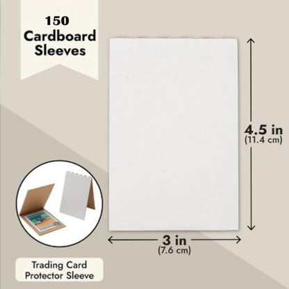 150 Cardboard Sleeves Folded Flat Vending 3 x 4.5 Sports Card Trading Card Folders Mail Shipping Stiffeners Insert