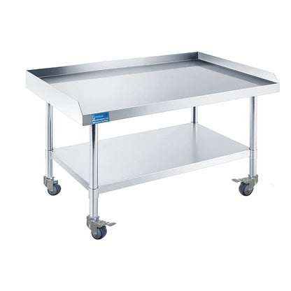 Stainless Steel Rolling Working Equipment Grill Table Stand 30 x 48 with Wheels