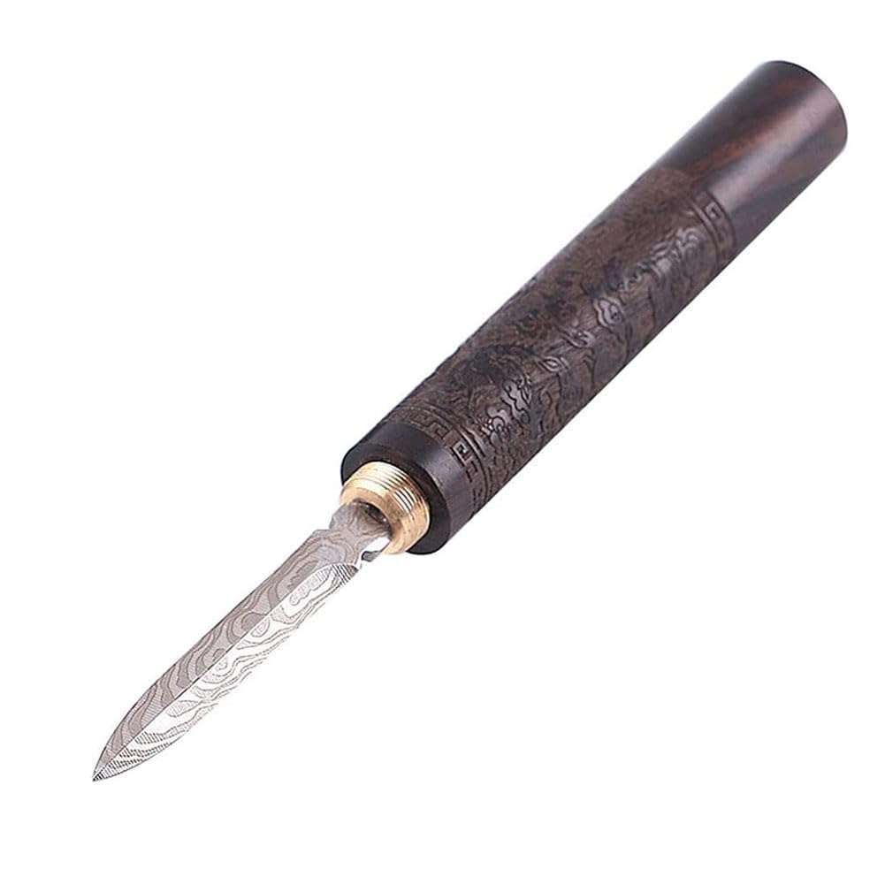 haowei 1Pcs Stainless Steel with Wooden Handle Puer Puerh Tea Knife Needle Ice Pick Tea Cake Pick Tool for Breaking Prying Brick for Kitchen Bars Bartender