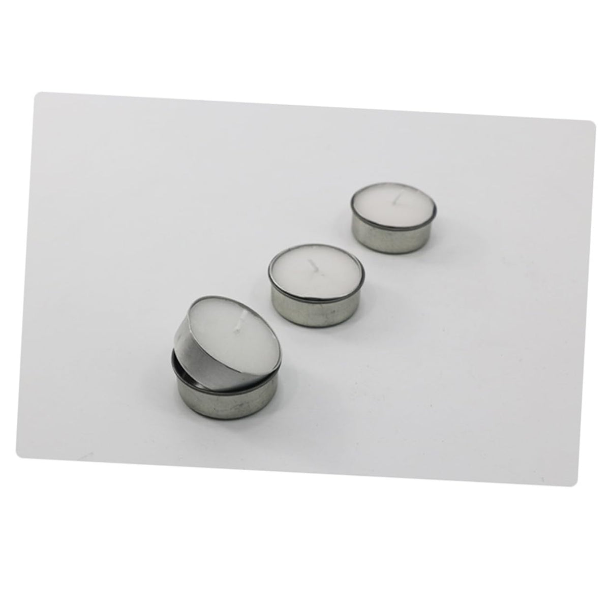 DOITOOL 10pcs Galvanized Iron Candlestick Tealight Candle Tins DIY Jars for Cosmetics