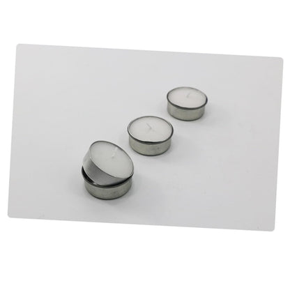 DOITOOL 10pcs Galvanized Iron Candlestick Tealight Candle Tins DIY Jars for Cosmetics