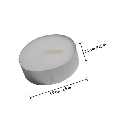Toyvian 10pcs White Mini Round Tea Light Candles Smokeless Paraffin Small Candles Bulk Pack for Bathrooms and Shopping Malls, Long Burning, for Home Decor and Relaxation
