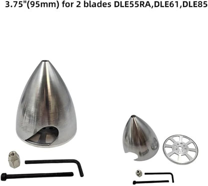 Metal Propeller Spinner Dia 70mm-127mm CNC Plane Spinner for DLE Gasoline Engine DLE20 DLE30 DLE55 DLE111 DLE222 RC Airplane (3.75 inch(95MM))