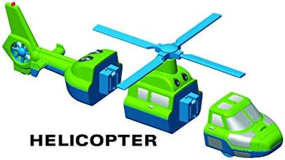 POPULAR PLAYTHINGS Magnetic Vehicles for Toddlers 1-3 Mix or Match Car Toys Set of 4 Gift for Kids - Vehicles 2