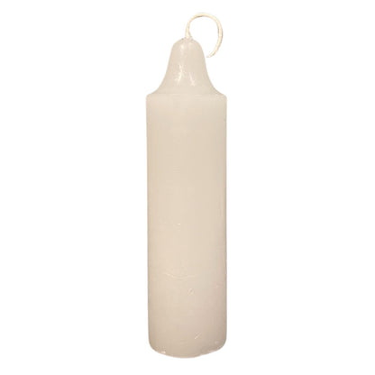 12-Hour White Candle – Long-Burning, Dripless, Smokeless Plumber's Candles Ideal for Candle Lanterns, Luminaries, Camping, Emergency & Survival Preparedness (20)