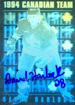 Sports Memorabilia Autograph Warehouse 67515 David Harlock Autographed Hockey Card Team Canada 1994 Pinnacle No. Ct15