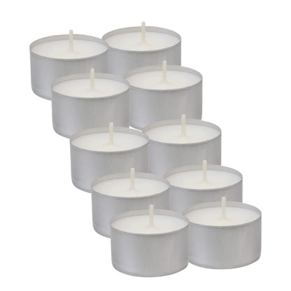 Long Burning Tea Light Candles, 30 Count, 22 Gram Each, 5-6 Hours Burn Time
