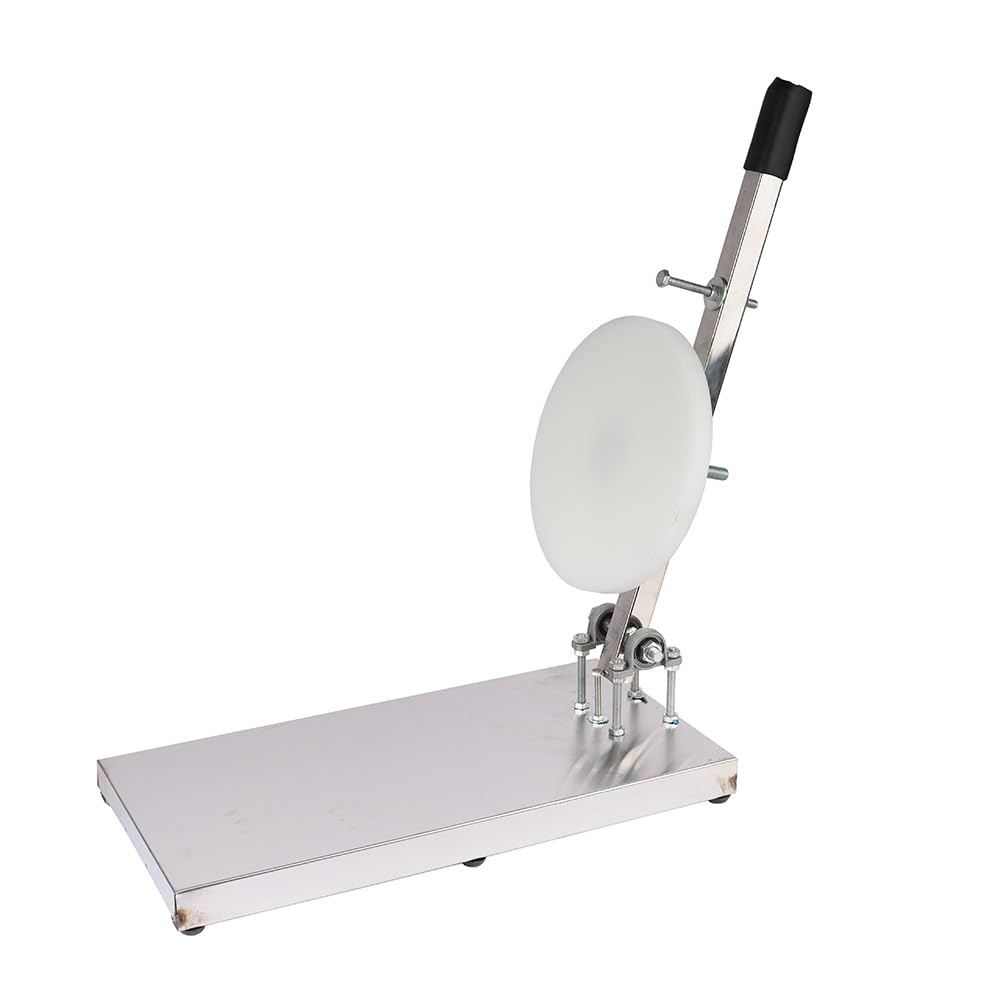 PreAsion 9.5Inch Pizza Dough Press Machine Stainless Steel Household Pizza Press with Plate Portable Commercial Dough Chapati Sheet Pizza Kitchen Dough Maker Tool