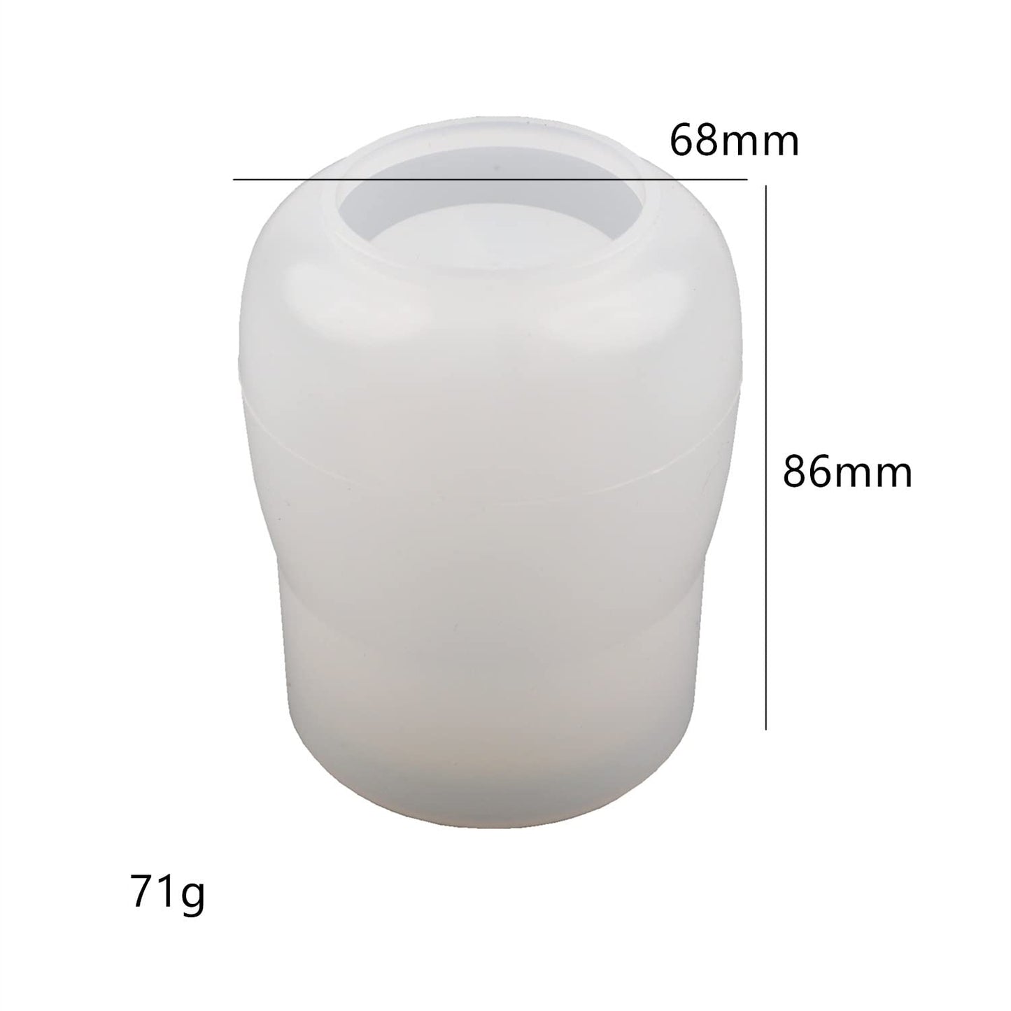 Silicone Jar Mold - Multi-Purpose Soap, Candle, Coffee Cup & Resin Mold